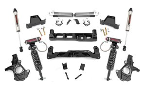 GMC Sierra 1500 Suspension Lift Kit - Front + Rear - Rough Country - Vertex/V2 - '07-'13